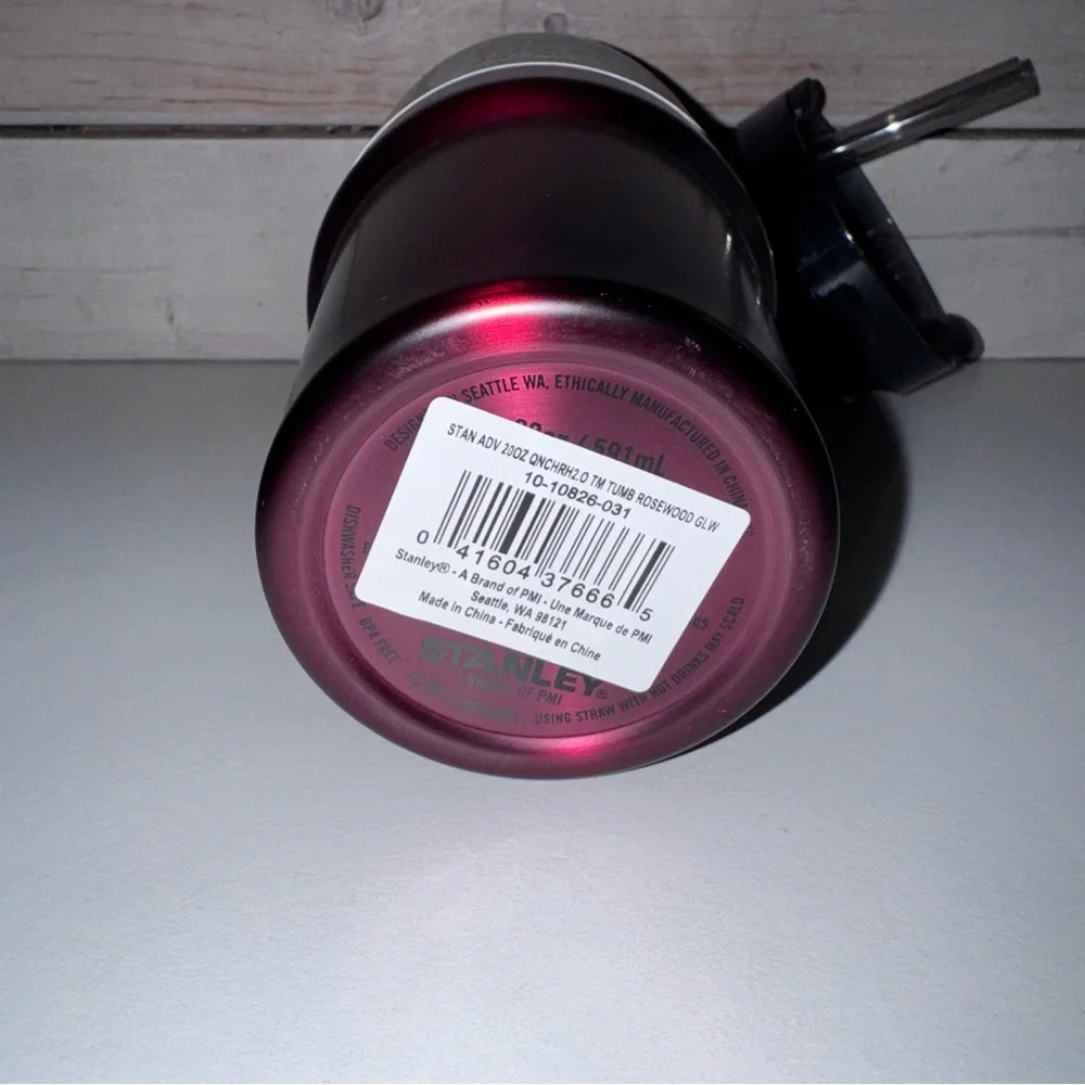 Stanley 20oz Quencher Tumbler - Rosewood Glow - 2023 Christmas Release NWT 🌹 - Picture 6 of 6